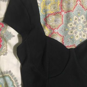 NWT Black short sleeve bodysuit